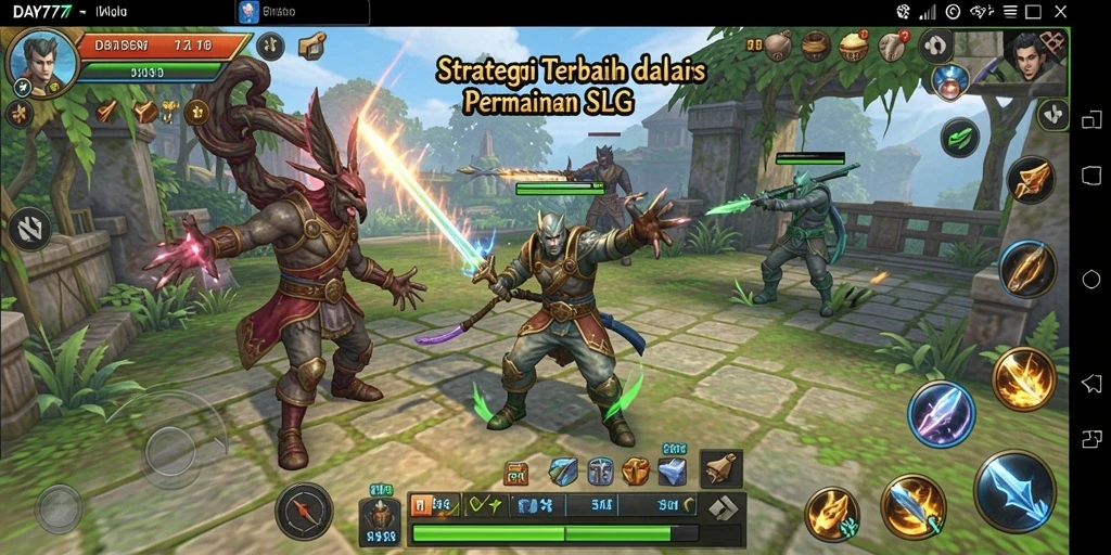 Gameplay STRATEGI yang intens dan taktis di DAY777.