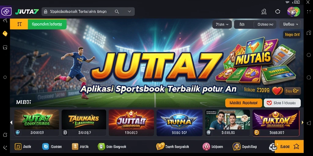 Tampilan gameplay Sportsbook JUTA7 yang menarik dan interaktif.