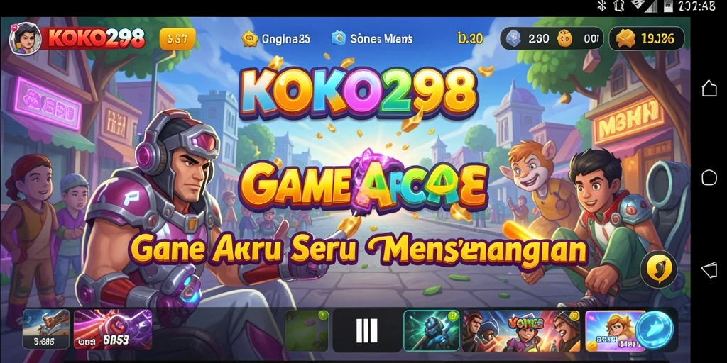 Gambaran gameplay seru KOKO288 dalam aksi Arcade.