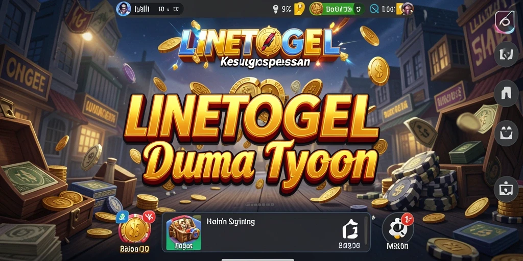 Tampilan gameplay menarik dari LINETOGEL dalam dunia Tycoon.