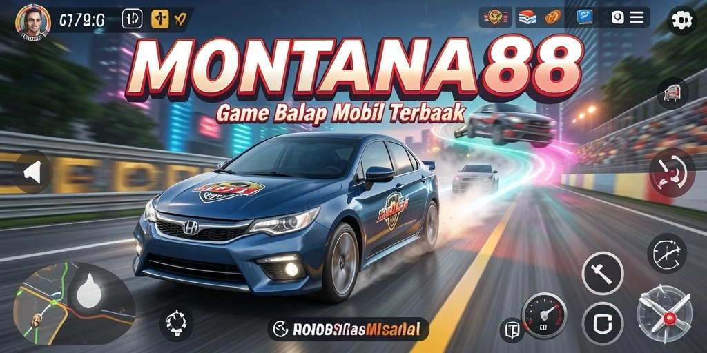 Gameplay seru dalam balap mobil dengan grafik menakjubkan.