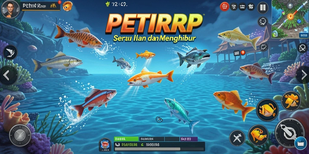 Tampilan gameplay Tembak Ikan yang mengasyikkan di PETIRRP.