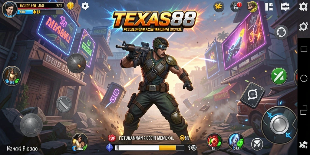Tampilan gameplay seru dan mendebarkan dalam TEXAS88.