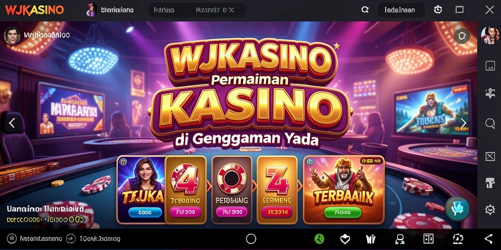 Screenshot WJKASINO menampilkan suasana permainan Kasino yang mendebarkan.