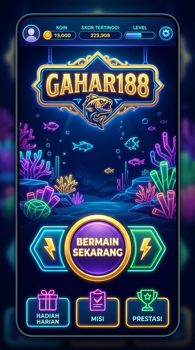 Tampilan antarmuka aplikasi gahar188 yang bersih dan mudah digunakan.